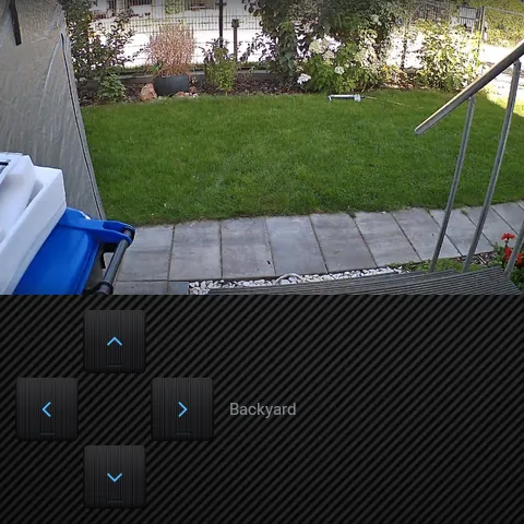 Camera page on the panel in the Carbon Weave style