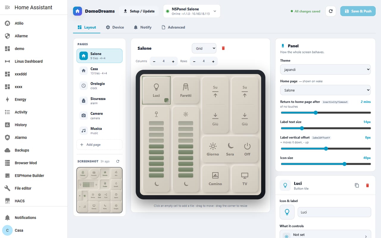 Build a grid page